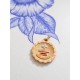 Pendentif médaille Augis or rose + qu'hier - que demain