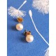 Clous d'oreilles perle de culture or 750/1000 - perles 6 mm 