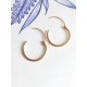 RESERVEES Boucles d'oreilles créoles or 750/1000 - 18 mm