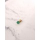 Pendentif solitaire émeraude or 750