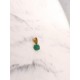 Pendentif solitaire émeraude or 750