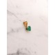 Pendentif solitaire émeraude or 750